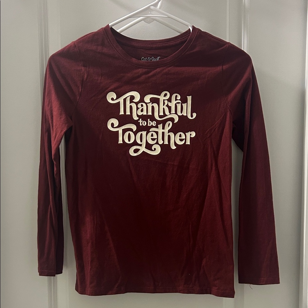 Cat & Jack Burgundy Long Sleeve Shirt Worn only a few times